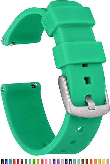 fossil 22mm silicone watch band