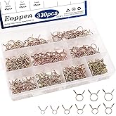 Eoppen 330pcs 5-13mm Fuel Line Hose Water Pipe Air Tubing Spring Clips Clamps Assortment Kit (9 Sizes)