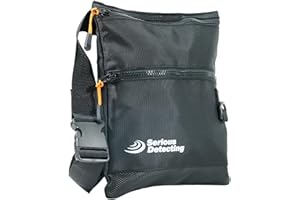 Serious Detecting Mesh Bottom Beach Finds Bag Pouch with 43" Waist Belt for Metal Detecting