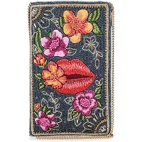 Mary Frances Women's Rustic Charm Crossbody Handbag - Beaded Floral Embroidery, Tan Free Size - View #7