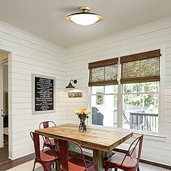 Dimmable Mid Century Modern Semi Flush Mount