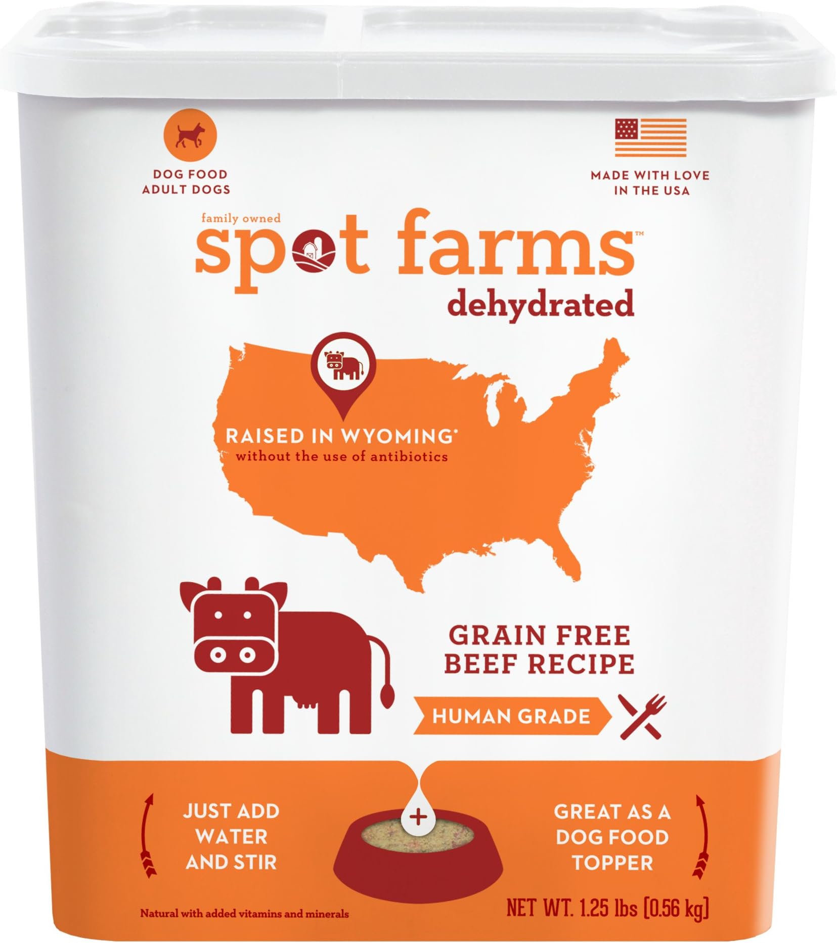 Spot Farms Human Grade Dog Food, Natural Dehydrated Dog Food
