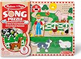 Melissa & Doug Old MacDonald’s Farm Wooden Animal Sound Puzzle for Toddlers 2+ view 3