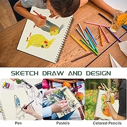 Sketch Book 5.5 X 8.5 - Spiral Sketchbook Pack of