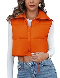 Kissonic Women's Padded Down Vest Puffer Stand