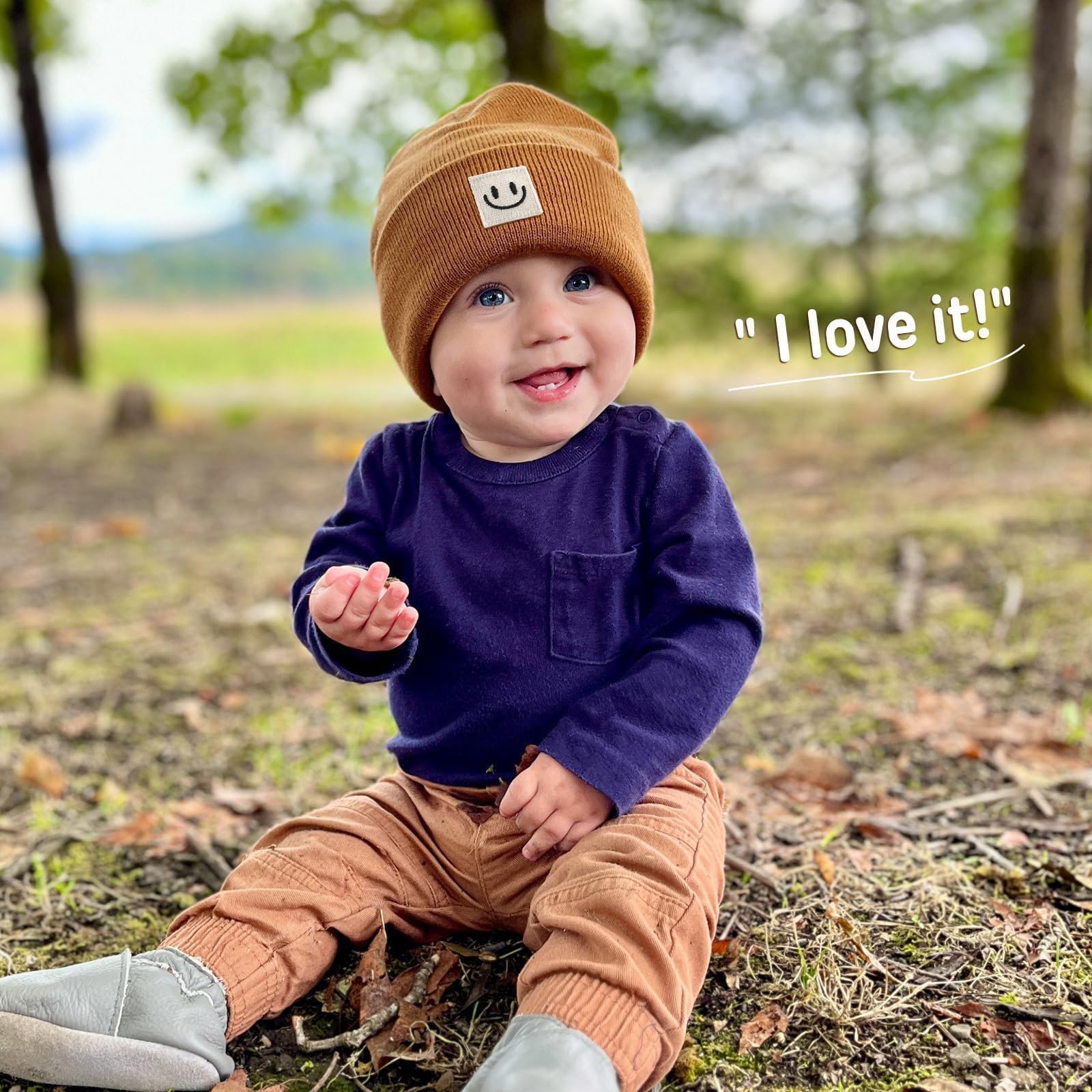 FURTALK Baby Beanie Cute Toddler Winter Hat Knit Boys Girls Warm 2 Pack Kids Embroidered Beanies Cap for 0-8 Years