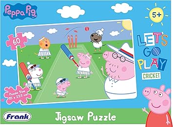 Frank Peppa Pig: Lets Go Play Cricket Puzzle for 5 Year Old Kids and Above