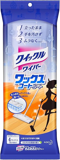 Amazon クイックルワイパー フロア用掃除道具 ワックスコートシート 4枚セット クイックル ワイパー ダスター取替シート