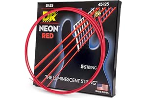 DR Strings Red Devils - Extra-Life Red Coated 5 String Bass 45-125