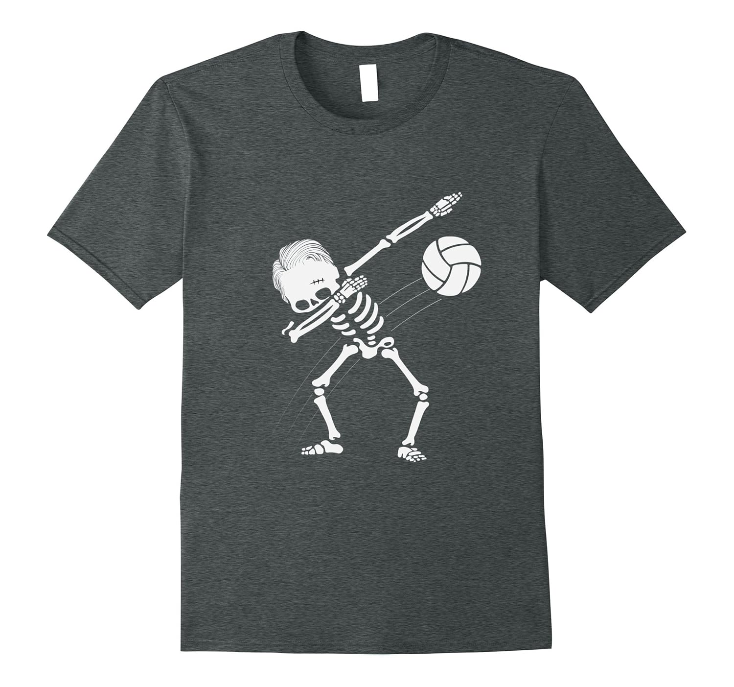 Dabbing Skeleton Volleyball TShirt Funny Halloween TeeRose Rosetshirt