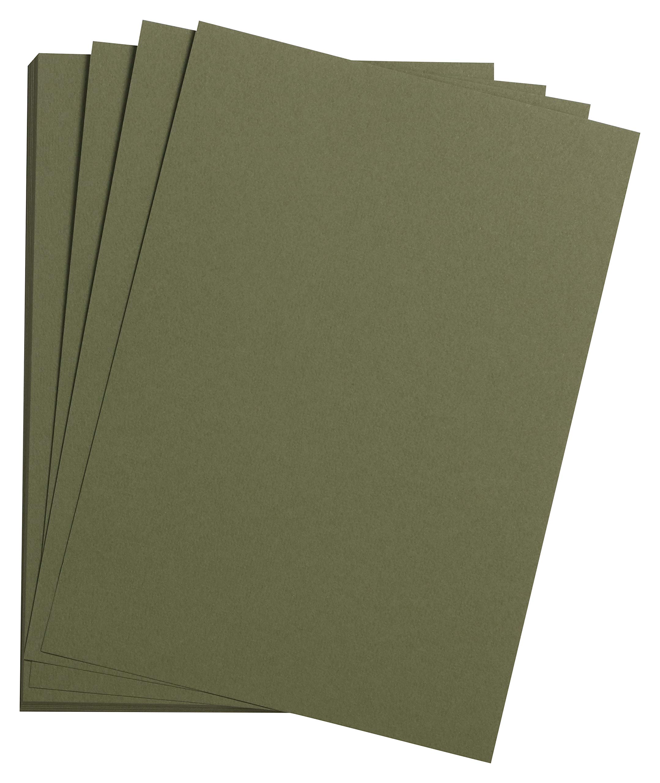 Clairefontaine - Ref 90786C - Etival Coloured Grained Drawing Paper (Pack of 25 Sheets) - A3 (42 x 29.7cm) - 160gsm Cellulose Art Paper - Sea Green - Acid Free, pH Neutral