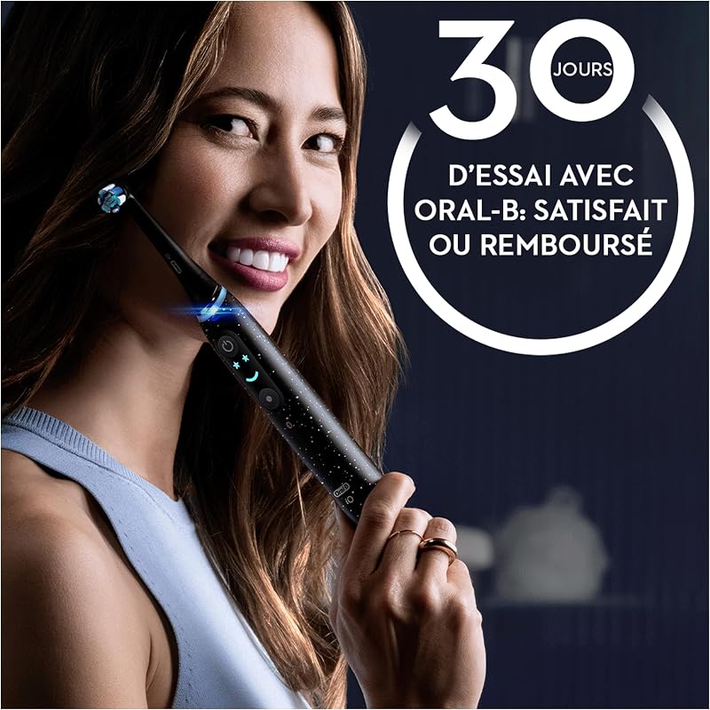 Brosse à Dents Electrique iO 10, 3 Brossettes de Rechange, Noire