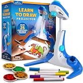 Blue Marble Learn to Draw Projector for Kids with Tracing Images | 4 Image Discs, 25 Animals and Creatures, 9 Colorful Markers, Art Projector for Tracing, Step-by-Step Tutorial, Easy Storage