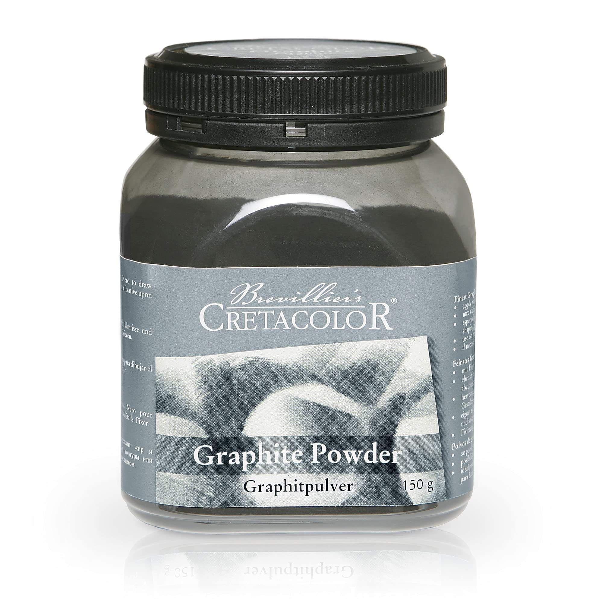 CRETACOLOR Graphite Powder | Artist Powder in Plastic Tin | 150 g