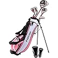 Precise X7 Kids Golf Clubs Set for Ages 3-5, 6-8, 9-12 | Right/Left Hand Girls & Boys Golf Clubs with Lightweight Graphite Shafts, Hybrid & Stand Bag