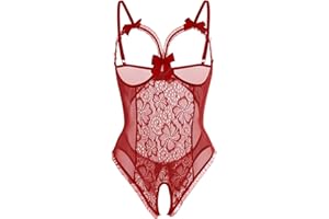 ALLURELOVE Lingerie for Women Sexy One-Piece Teddy Lingerie Bodysuit Lace Nightie