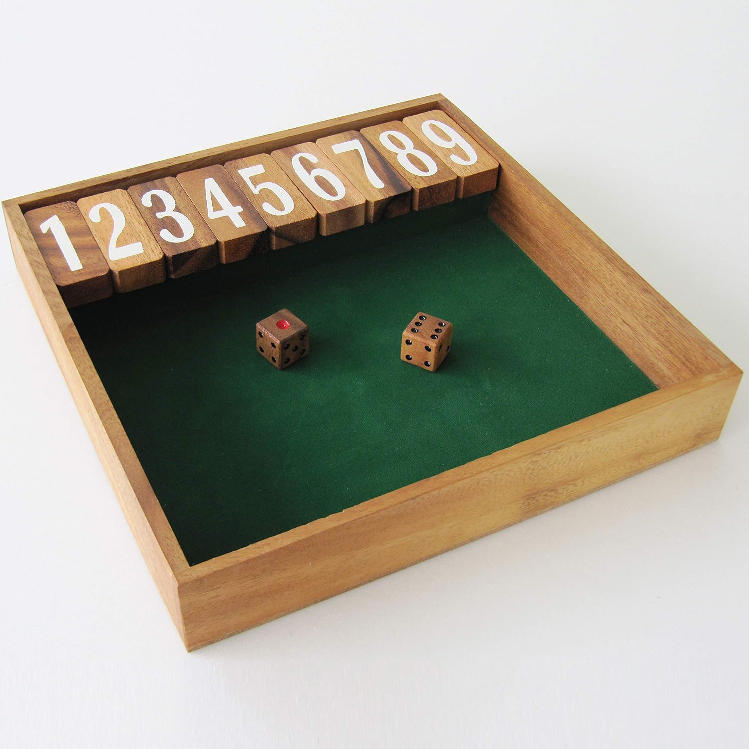 SHUT THE BOX JACKPOT EDITION, 2 players and many more from 6 years old, pub bar game, board game in eco-friendly solid wood - Image 4