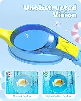 Findway Kids Swimming Goggles Anti Fog 3-14 Years Silicone Leakproof view 3