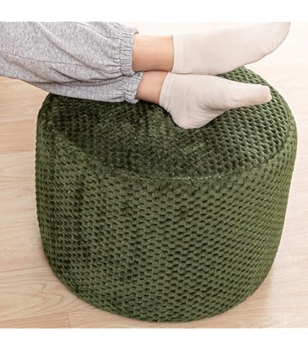 Amazon.com: Ottoman Foot Rest Stuffed Round Boho Floor Poof