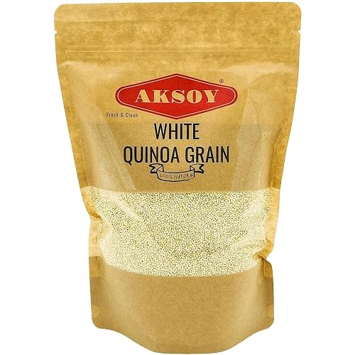 White Quinoa 2.5KG | Whole Grain Quinoa - Ready to Cook Food for Oats and Seeds Recipes - Nutritious Meal with Essential Vitamins, Protein, and Fiber, Perfect for Salads (Packaging may vary)
