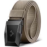BULLIANT Tactical Belt for Men, Men Stretch Nylon Web Gift Belt 1.5"-Hiking Rigger Military Work-Quick Release