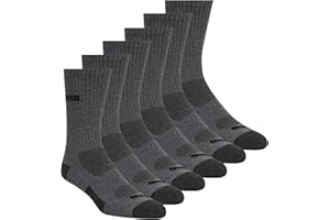 PUMA mens 6-Pack Crew Socksrunning socks