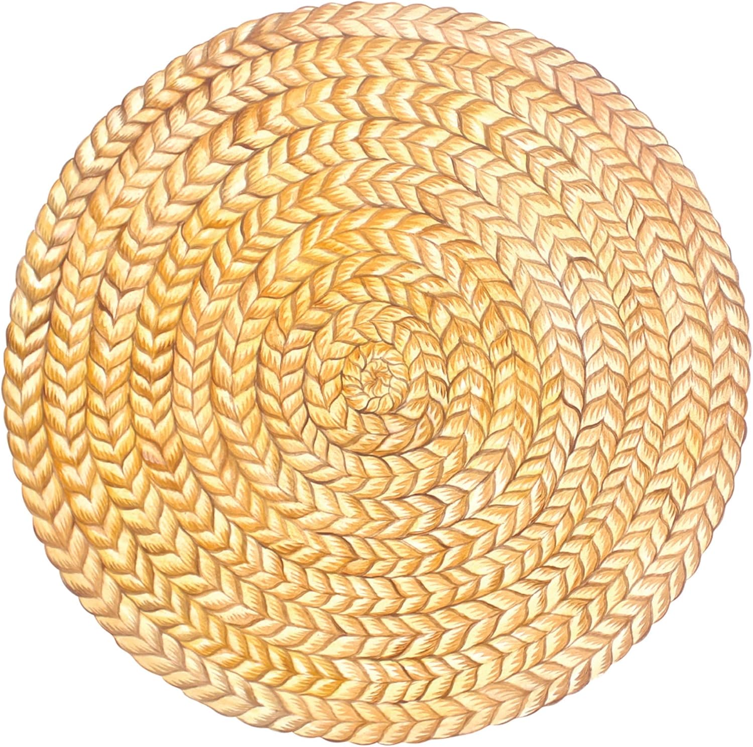 Hester and Cook Runde EinwegPapierTischsets Jute geflochtene