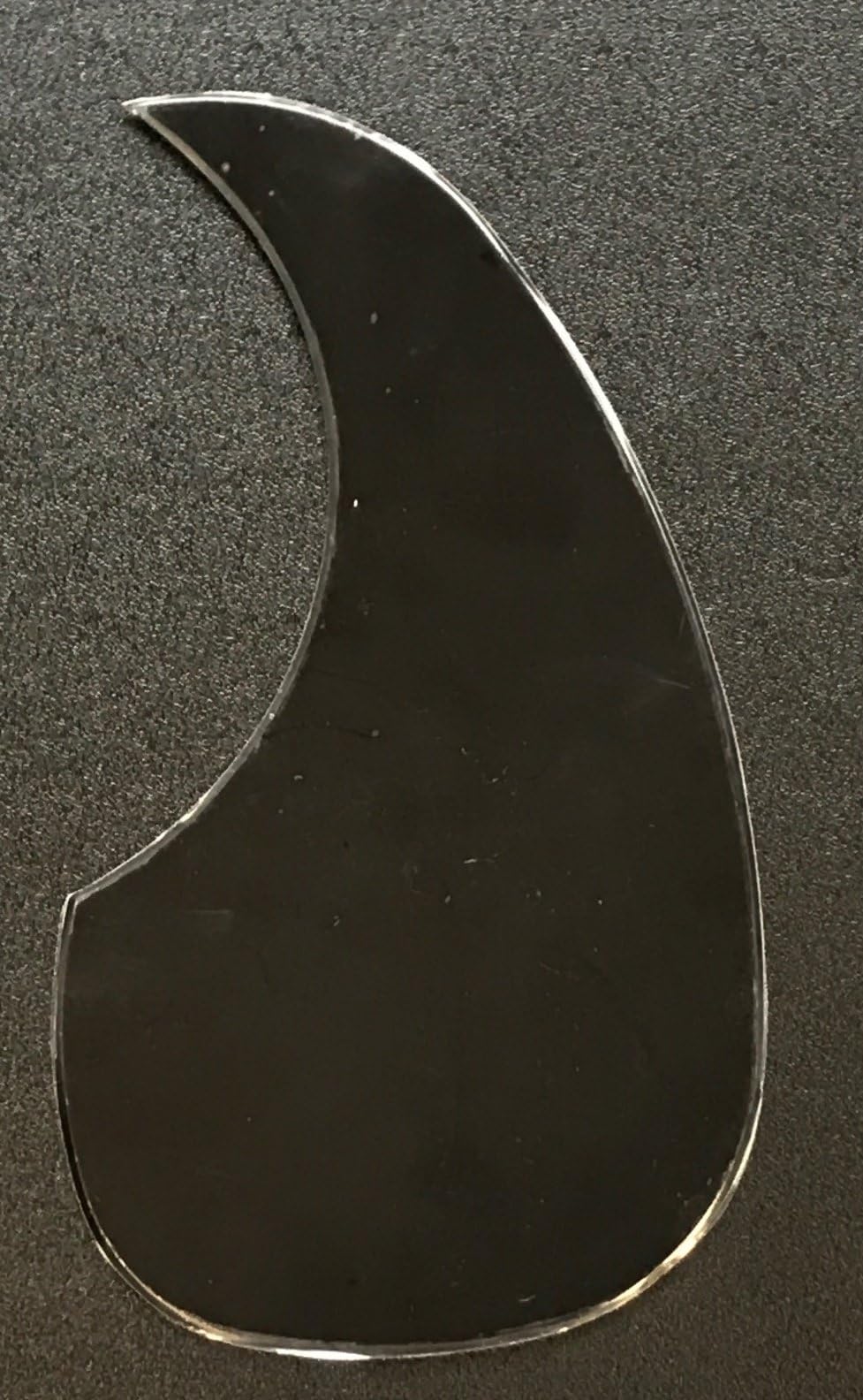 (MADE IN JAPAN) Black pickguard for acoustic guitar 18.3cm
