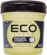 Eco Style Black Castor And Flax Seed Oil Hair Gel 473 ml Eco Styler view 1