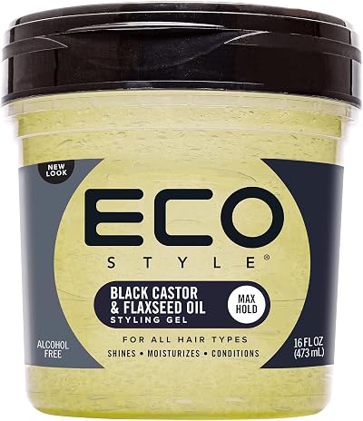Eco Style Black Castor And Flax Seed Oil Hair Gel 473 ml Eco Styler