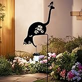 AOEIWUUP Cat Solar Lights Outdoor Garden Decoration, Solar Cat Garden Statue, Outdoor Metal Decorative Garden Stakes for Lawn Yard Pathway Patio Gardening Gifts