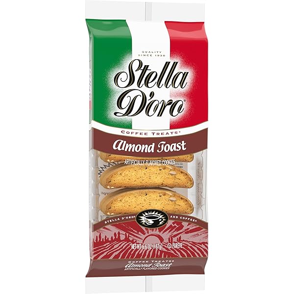 STELLA D’ORO ALMOND TOAST CRUNCHY COFFEE TREATS COOKIES, 6.6 OZ