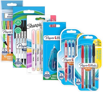 Paper Mate Set 26 Count Pen Highlighter Mechanical Pencil Correction Tape