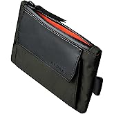 ALPAKA Zip Pouch Coin - Compact EDC Card Holder and Cash Wallet - RFID Blocking Minimalist Travel Wallet - Weatherproof Dark Green X-Pac VX21 Fabric