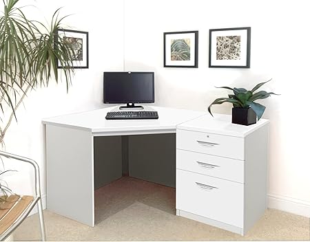 Set 07 In Wh White Drawer Desk Filing Cabinet Living Room Corner Table Home Office Furniture Uk Contemporary Cd Dvd Media Storage Student Child S Pc Metal Dorm Vinyl Lp Record Amazon Co Uk Kitchen Home