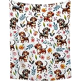 Aniruddha Dachshund Blanket,Dachshund Dog Throw Blanket Dog Lovers Gifts for Women,Lightweight Blanket for Bedroom Sofa Decor,40"x50"-Throw Size