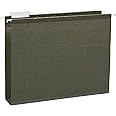 Amazon Basics Hanging File, Box Bottom, Heavy Duty, 2-Inch Expansion, 25-Pack, Letter (8.5" x 11"), Green