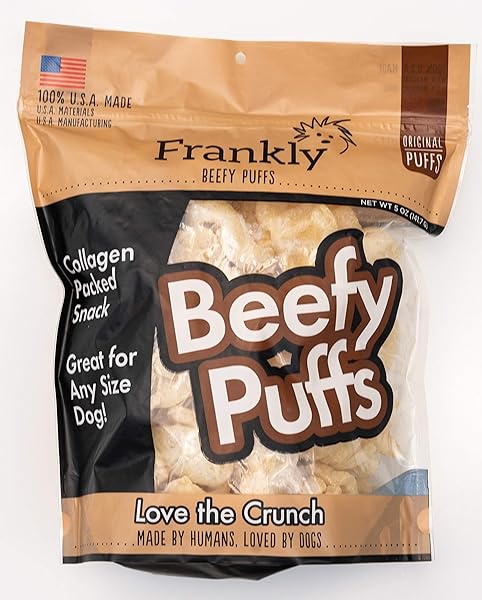 FRANKLY COLLAGEN BEEFY PUFFS | SMALL DOG TREATS...