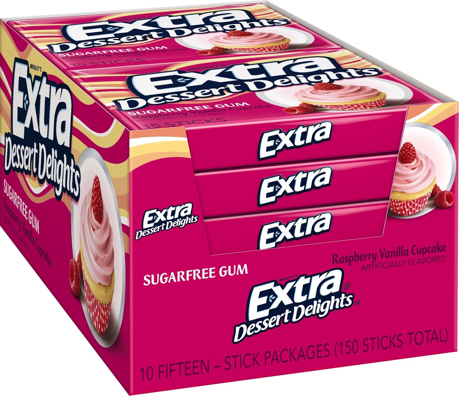 Extra Sugar Free Gum, Dessert Delights Raspberry Vanilla