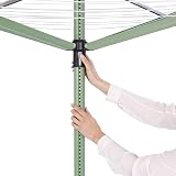 Brabantia Lift-O-Matic 50 m Rotary Clothes Dryer Umbrella System UV Resistant view 2