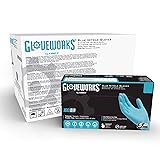 GLOVEWORKS Industrial Blue Nitrile Gloves - 5