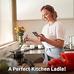 Zulay Soup Ladle Spoon with Comfortable Grip
