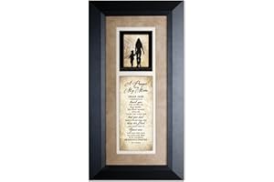 Dexsa A Prayer for My Mom Wood Wall Art Frame Plaque | 8 inches x 16 inches | Hanger for Hanging | Dear God I Gratefully Thank You for Giving me My Mom | Mother Gift