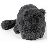 TreVee Black Cat Stuffed Animal Plushie, Mini Kitten Cute Soft Plush (Shadow)