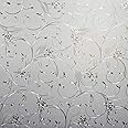 Niviy Static Cling Non-Adhesive Window Film Frosted Glass Film Bathroom Door Glass Decoration Window Film Privacy Covering (41.2"x 314.9")
