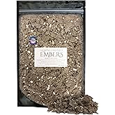 Gas Fireplace Glowing Embers, Rock Wool and Vermiculite Blend for Vented Gas Log Sets, Inserts and Fireplaces, Extra Large Bag 8 oz, Made in The U.S.A.