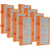 DerBlue 8pcs Smoke Grabber Filter Replacement Filters Compatible with Holmes AER1 Filter,Replacement 30AS-U4R,3-in-1 Activated Carbon Air Filter