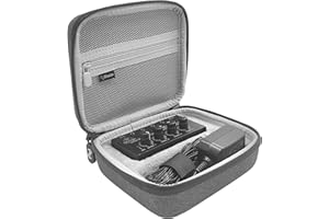 Musiin Headphone Amplifier Case Compatible with Behringer HA400 and cable storage, Shockproof and waterproof, Hard shell portable storage bag