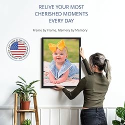 ArtToFrames 17x29 Inch Black Picture Frame, This