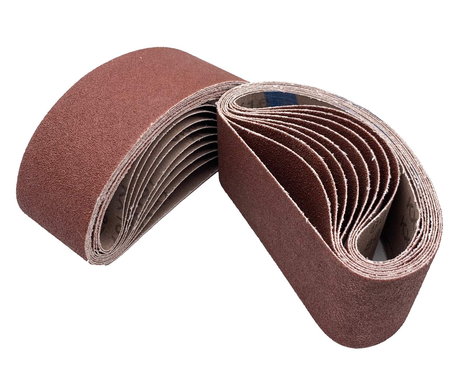 SHUTTLE GENIUS 18 PCS 2-1/2 x 16 Sanding Belts, 80 Grit Aluminum Oxide for 2.5x16 Belt Sander
